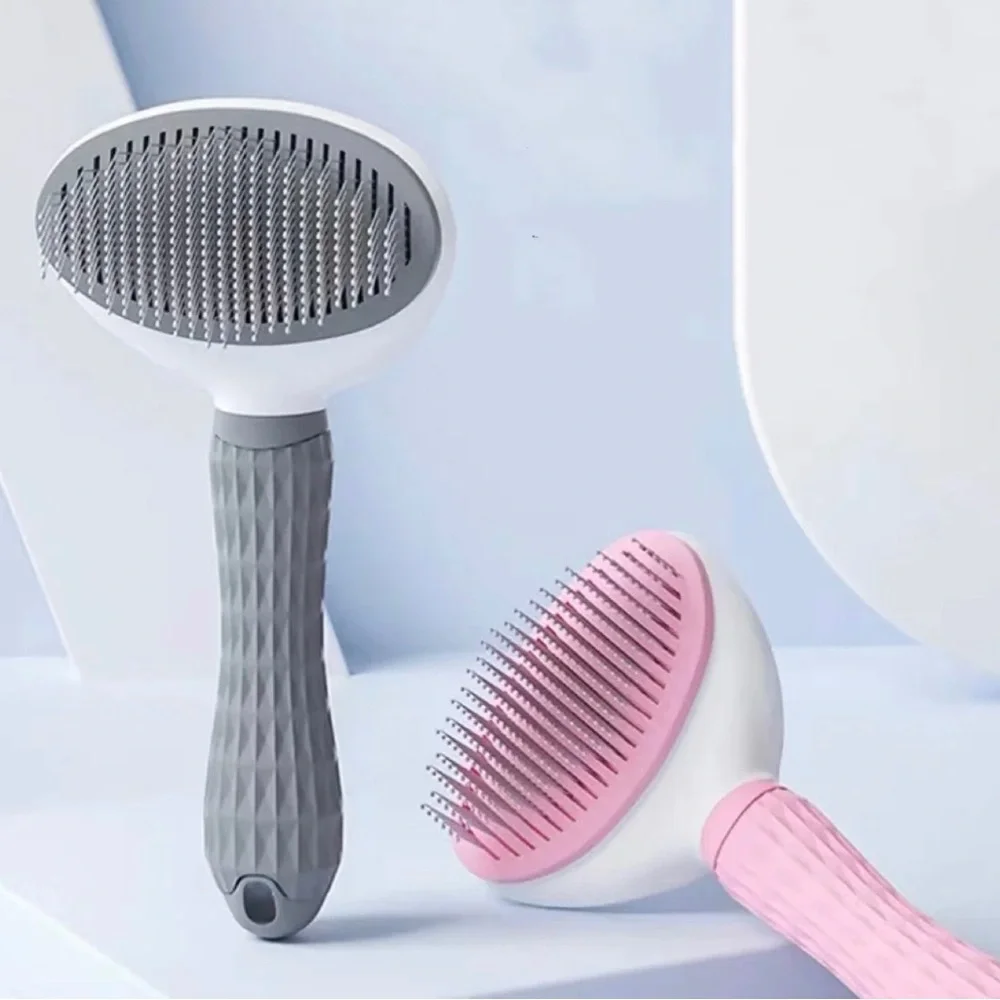 Cat and Dog Hair Brush for Shedding,Brush for Short and Long Haired. GRAY